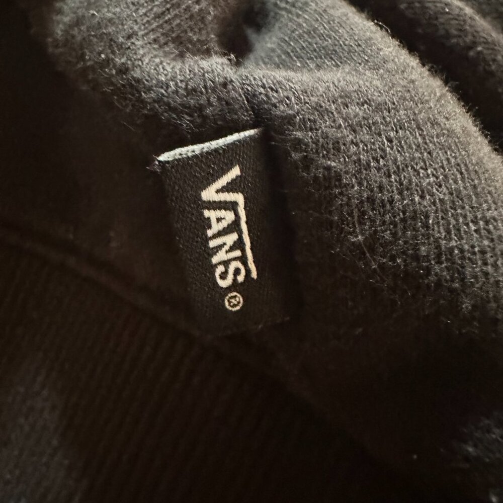 Vans Camo Logo Men's Black Hoodie Sweater Size Small Cotton Polyester - Picture 6 of 7